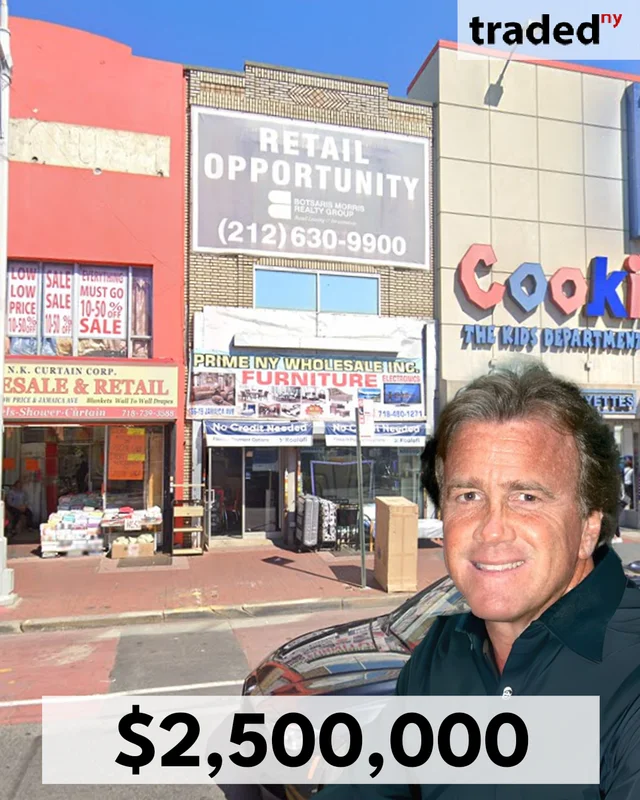 Jeff Sutton Of Wharton Properties And Peter Botsaris Of Botsaris Morris Realty Group Sell Retail Building In Jamaica For $2.5M
