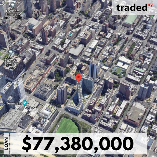 Empire Capital Holdings & Namdar Realty Group Secure $77.4M Acquisition Loan For Multifamily Property At 550 West 54th Street