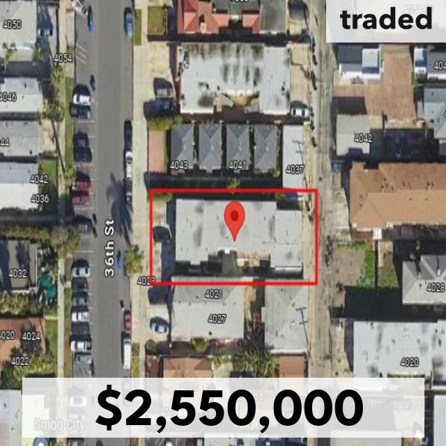 Highridge Partners Inc Purchases Nine-Unit Apartment Building In San Diego For $2.55M