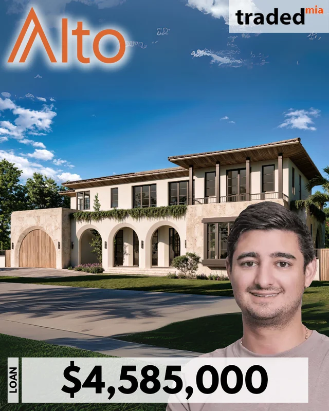 Daniel Benarroch Of Alto Capital Provides $4.58M Construction Loan For Coral Gables Single Family Home