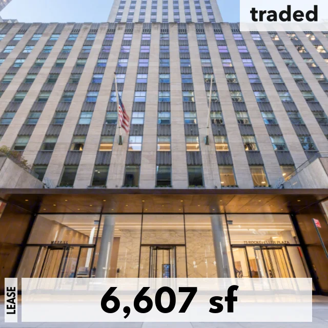 E-Trade Leases 6607 SF Office Space At 75 Rockefeller Plaza, NY