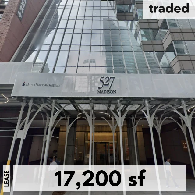 Clarion Capital Partners Leases 17200 Square Feet At 527 Madison Ave New York From Mitsui Fudosan America