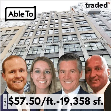 AbleTo Inc. Leases 19,358 SF Office Space At 320 West 37th Street In Penn Station Garment District