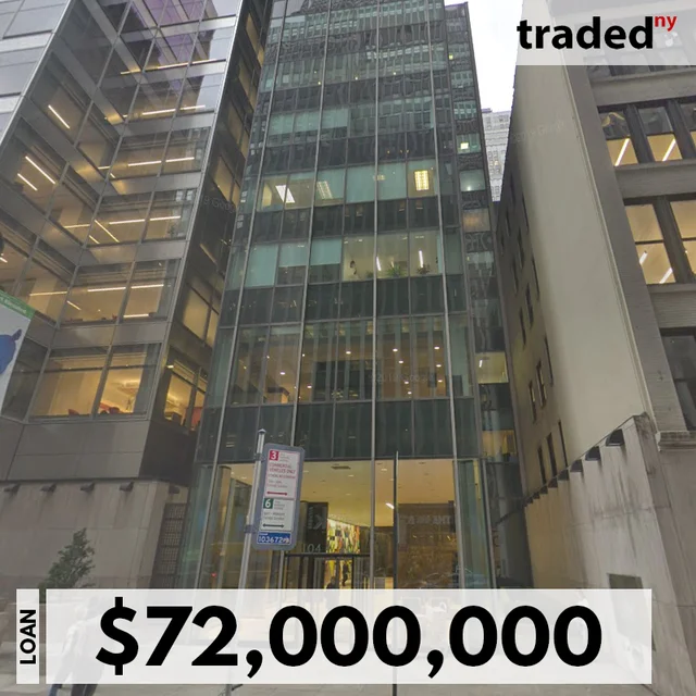 Wells Fargo Provides $72M Loan For Office Building At 104 West 40th Street In Garment District