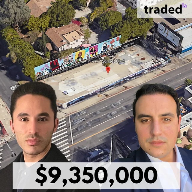 Massachi Acquires Development Site On West Sunset Boulevard In Los Angeles For $9.35M