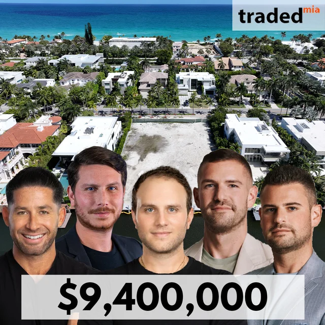 Max Farbstein & Ryan Farbstein Of Official Represent Buyers In $9.4M Golden Beach Development Site Sale