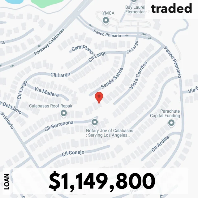 $1,149,800 Loan Secured For Single Family Residence In Calabasas By Fred Nabati Of Trimax Realty & Loan