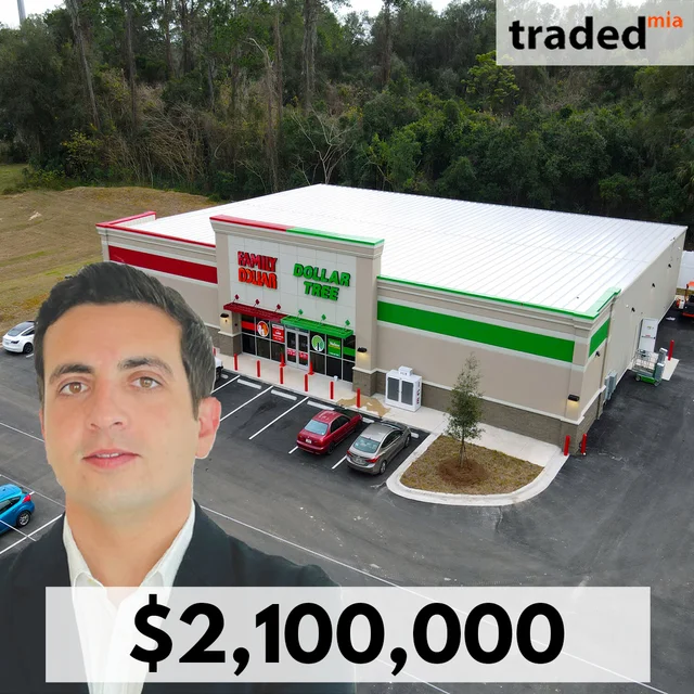 Jason Abitbol Of Apex Capital Realty Represents Buyer In $2.1M NNN Retail Sale In Reddick
