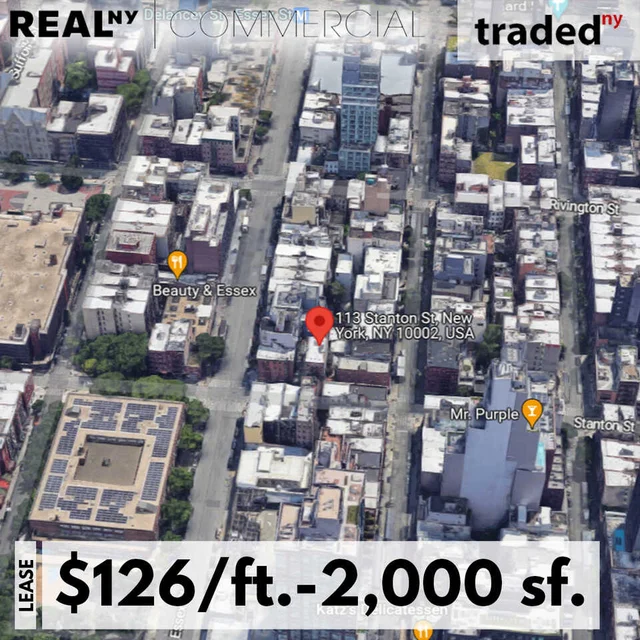 MYTHS MANAGEMENT Leases 2K SF Mixed-Use Space At 113 Stanton St. In NYC