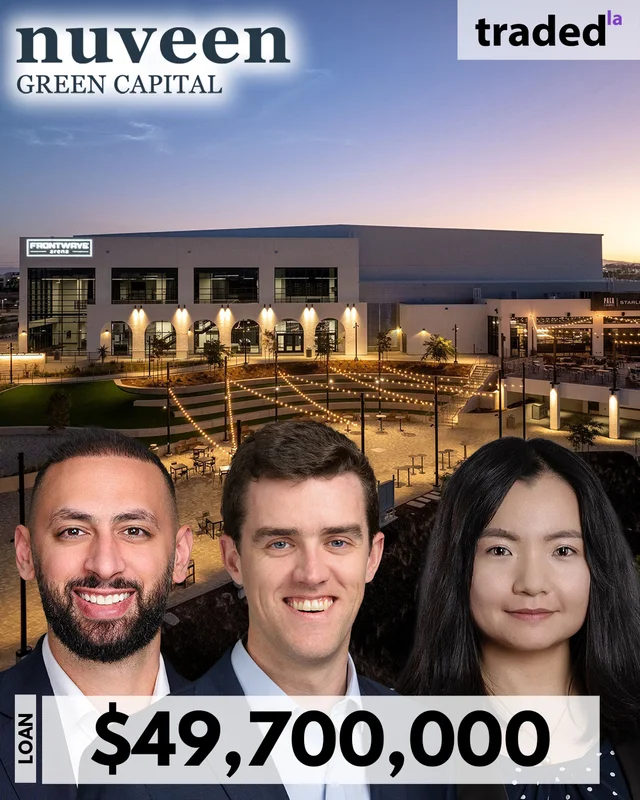 Oside Arena Holdings LLC Secures $49.7 Million Loan From Nuveen Green Capital For Frontwave Arena