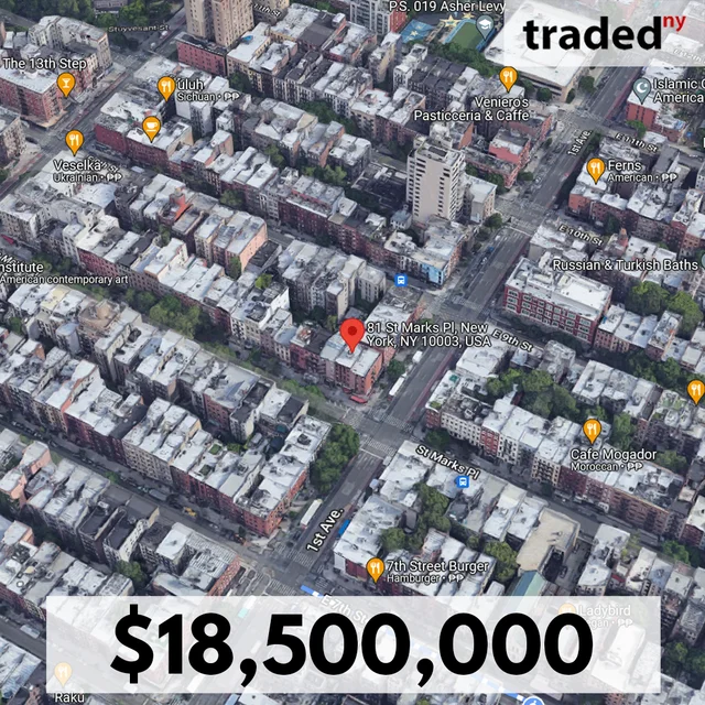 Davean Holdings Acquires Mixed-Use Property In East Village, Manhattan For $18.5M