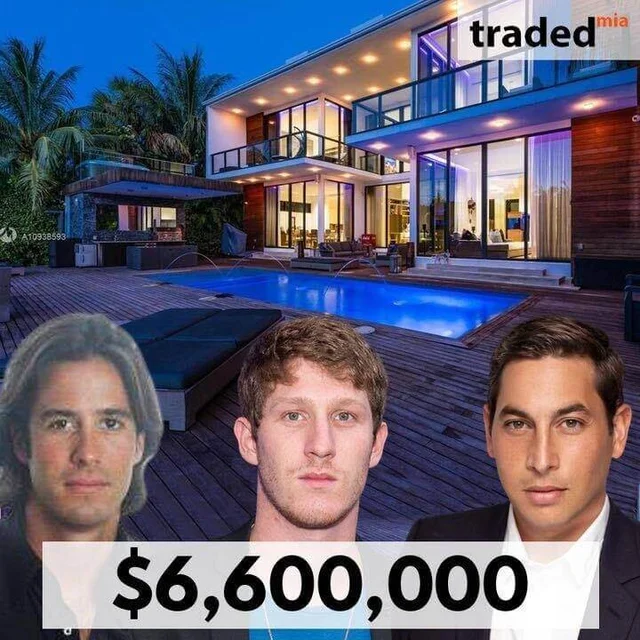 Myles Shear Acquires Miami Beach SFR For $6.6M With Buyer's Rep Julian Cohen And Seller's Rep Nicolas Brocherie