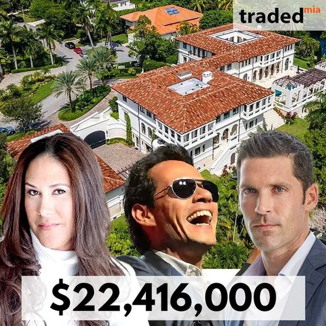 Marc Anthony Sells Single Family Home In Coral Gables For $22.4M With Buyer's Rep Chad Caroll - Compass