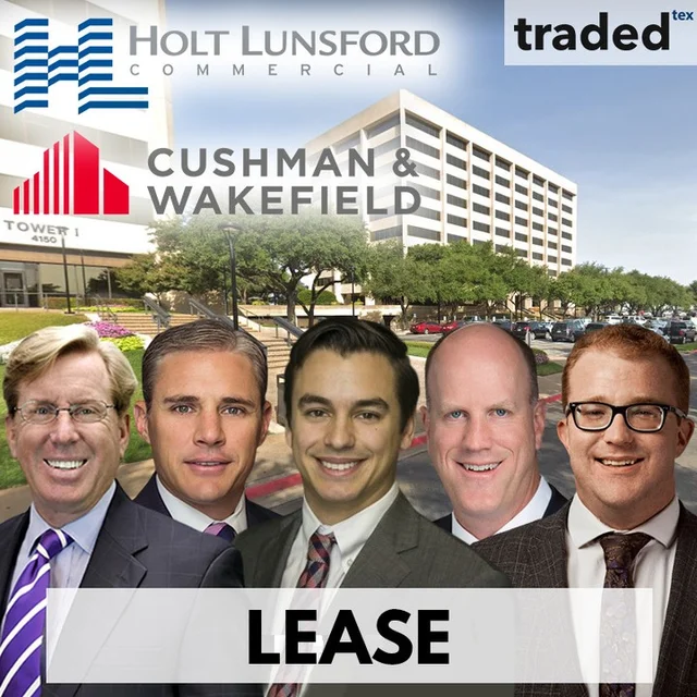 Holt Lunsford Commercial Leases 29,571 SF Office Space In Fort Worth With Broker Reps Matt Carthey, Jake Neal, Matt Heidelbaugh, And Jim Smith