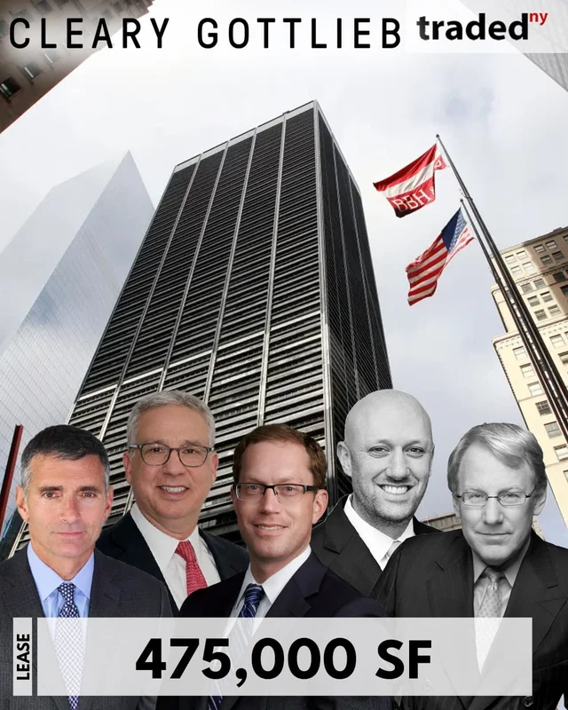 Cleary Gottlieb Renews 475,000 Square Feet Lease At 165 Broadway Manhattan For 20 Years