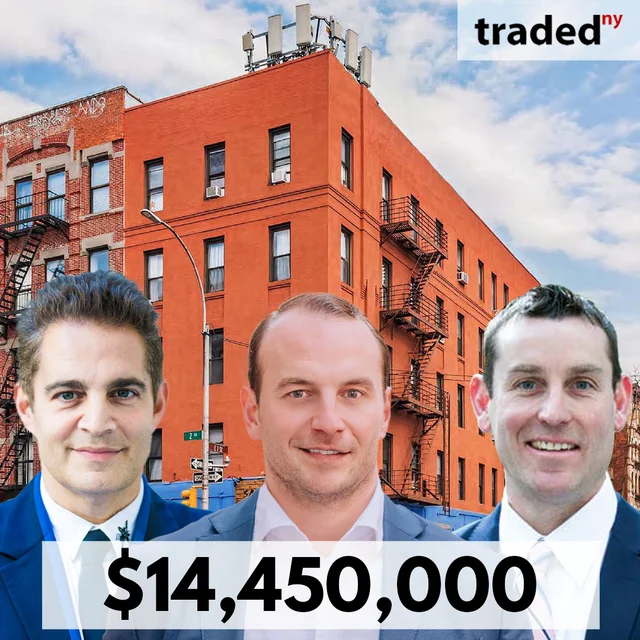 Robert Morgenstern Sells 24-Unit Multifamily Property In East Village, Manhattan For $14.45M With Buyer's Rep Steven Evans & Seller's Rep Aaron Jungreis & Michael Kerwin