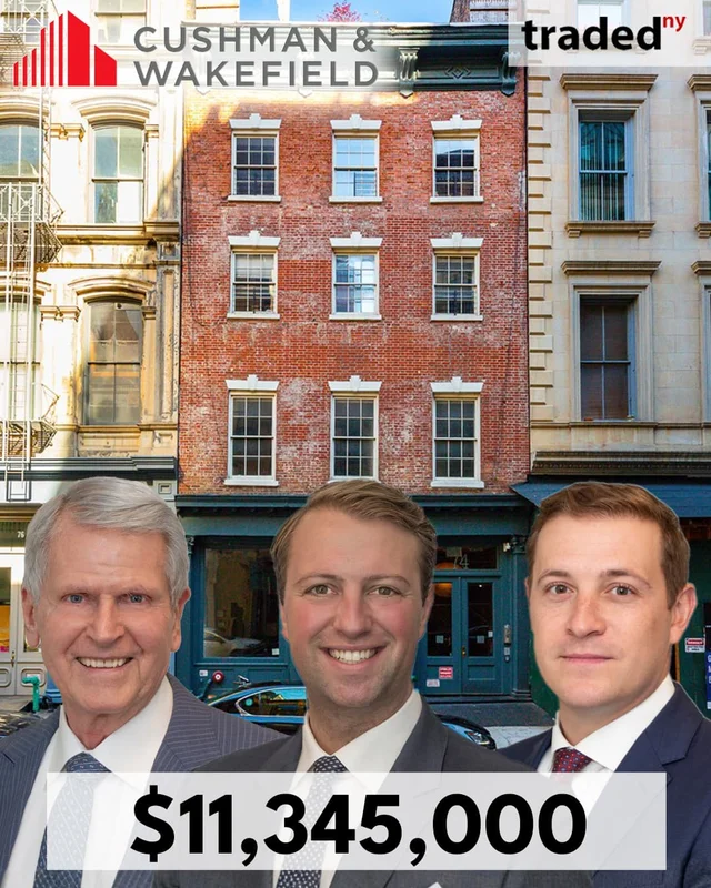 Benchmark Real Estate Group Sells 74 Franklin Street In Tribeca For $11,345,000