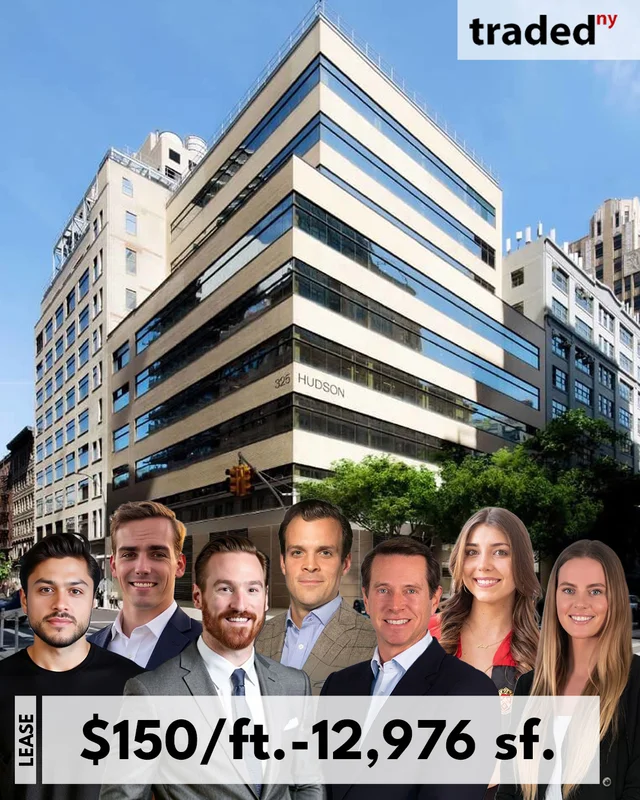 Stealth NY Leases 12,976 SF Life Sciences Space At 325 Hudson Street Manhattan For $150/ft