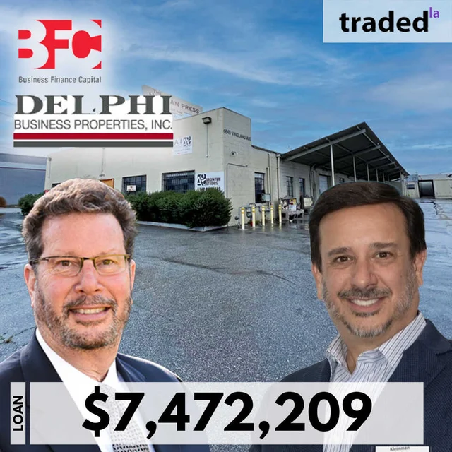 Business Finance Capital CDC Provides $7.5M Loan For North Hollywood Industrial Property