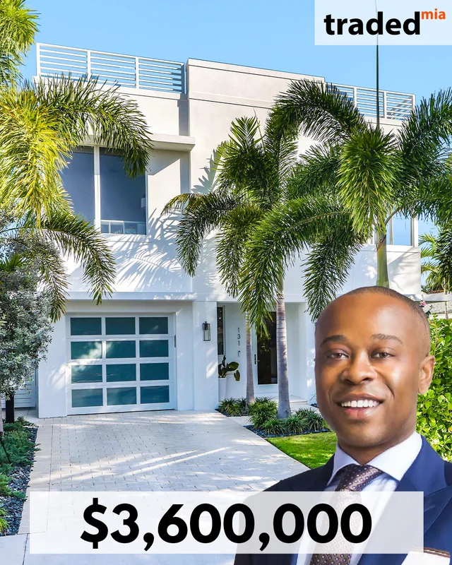 Steven Orfali Purchases Single Family Home In West Palm Beach For $3.6M With Christopher Adeleke As Buyer's Rep