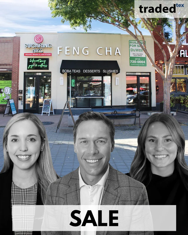 Retail Property Sold At 1917 Greenville Avenue Dallas With Seller's Rep Alex Speed Will Walters Josie Trent