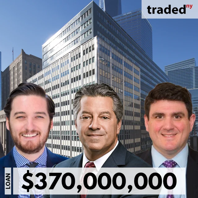 SL Green Realty Secures $370M Loan For 932,587 SF Office In Financial District. Jesse Suchoff & Jeffrey Pascale - Credit Agricole, Aareal Capital, Helaba Provide Financing