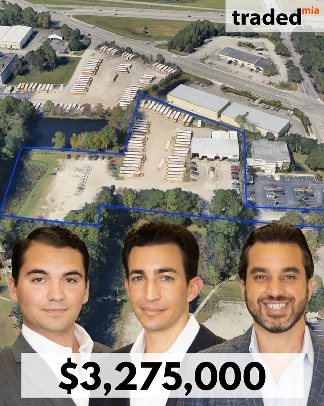 Tom Mammolito Daniel Glaser & Sam Schneider Of Imperium Capital Acquire Industrial Asset In Jacksonville For $3.275M