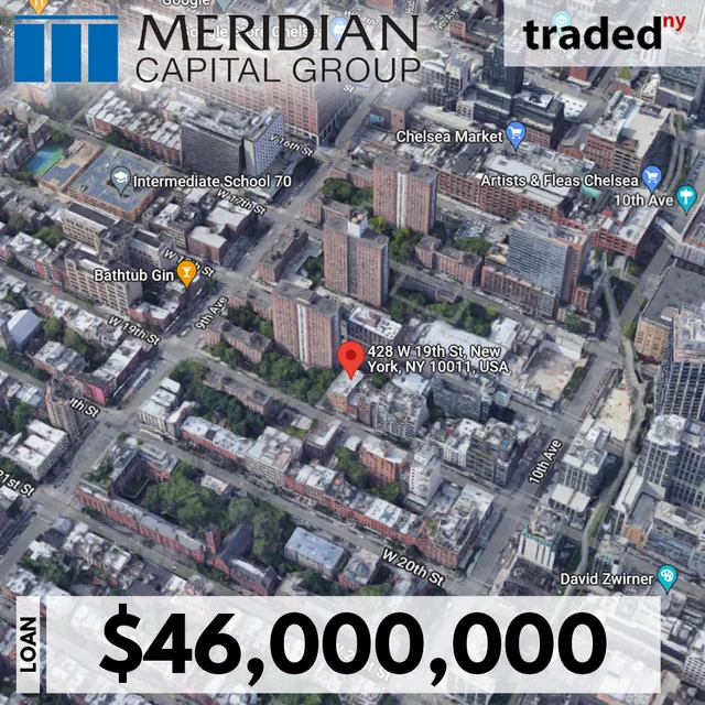 Meridian Capital Group Arranges $46M Construction Loan For Development Site On 428 W. 19th Street In New York