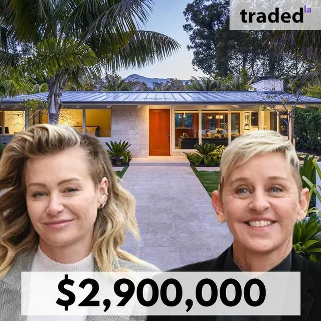 Ellen DeGeneres & Portia De Rossi Acquire Montecito SFR For $2.9M