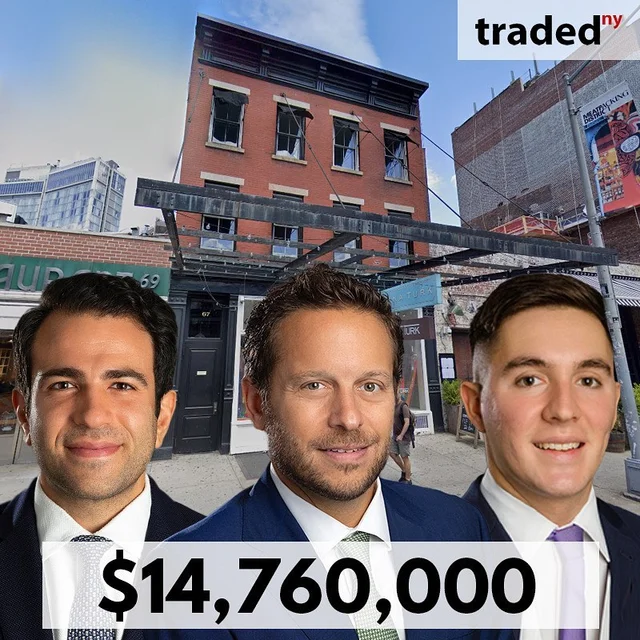 Andrew Sasson, Chad Sinsheimer & Michael Kopy Of Ackman-Ziff Acquire Mixed-Use Property In Meatpacking District For $14.76M