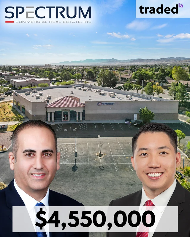 Spectrum Commercial Real Estate Represents Sale Of Retail Asset In Palmdale For $4.55M