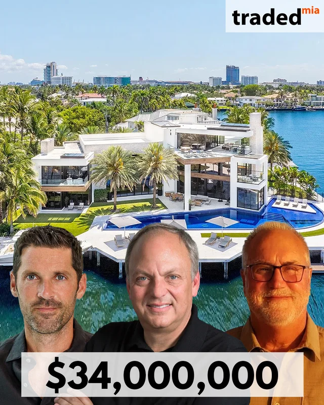 David MacNeil Sells Fort Lauderdale Waterfront Estate For $34 Million With Chad Carroll And Brett Bass