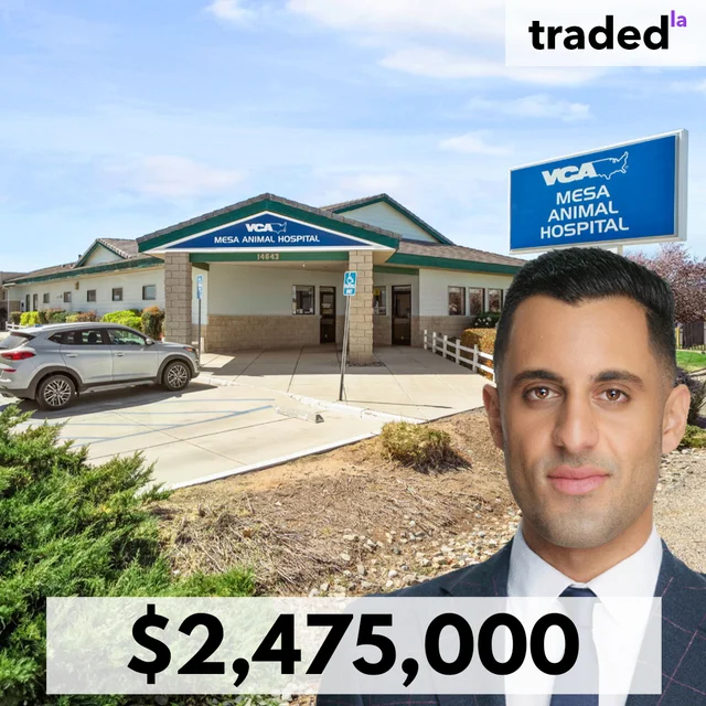 Daniel Solomon brokers the sale of a VCA Animal Hospital in Victorville, CA for $2.475M
