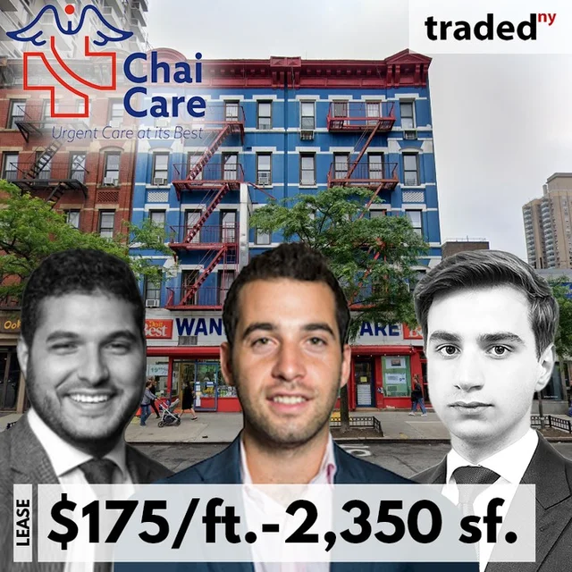 Chai Urgent Care Leases Retail Space On Upper East Side At 1571 3rd Ave