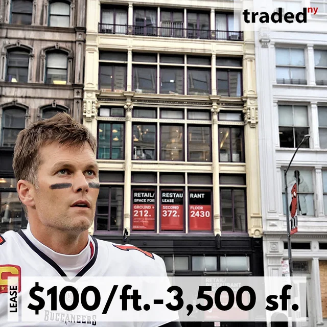 Tom Brady's TB12 Leases Office Space In Manhattan With Landlord Royal Crispin Corp