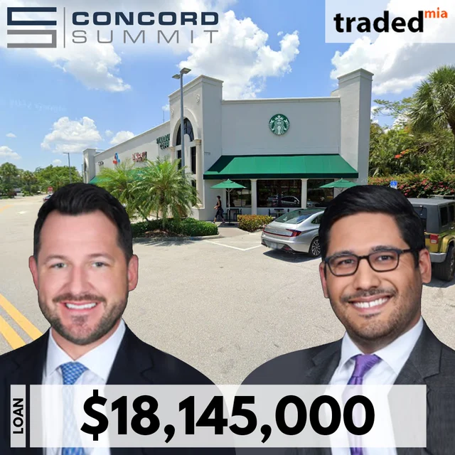 Concord Summit Capital Arranges $18.1M Cash-Out Refinance Loan For Boca Raton Retail Property