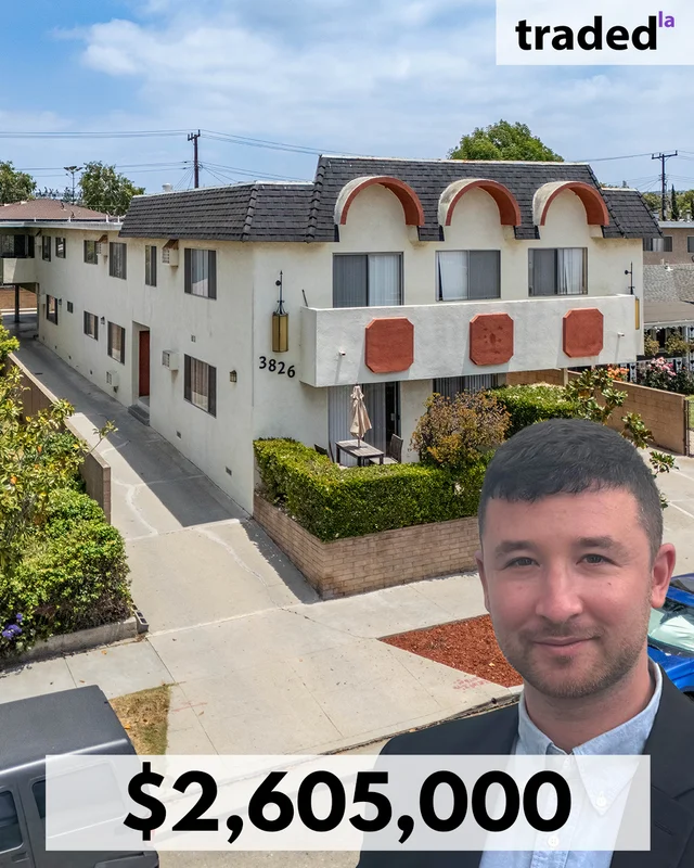 Noam Srol Of Stock&Srol Capital Acquires Multifamily Asset From Gary Duboff In Culver City For $2.605M