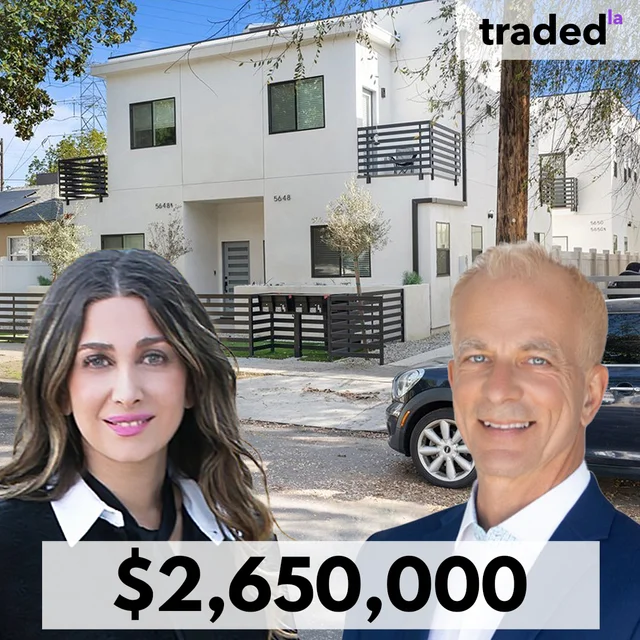 Joe Myers & Lena Ghezel Of Compass Facilitate $2.65M Multifamily Sale In North Hollywood