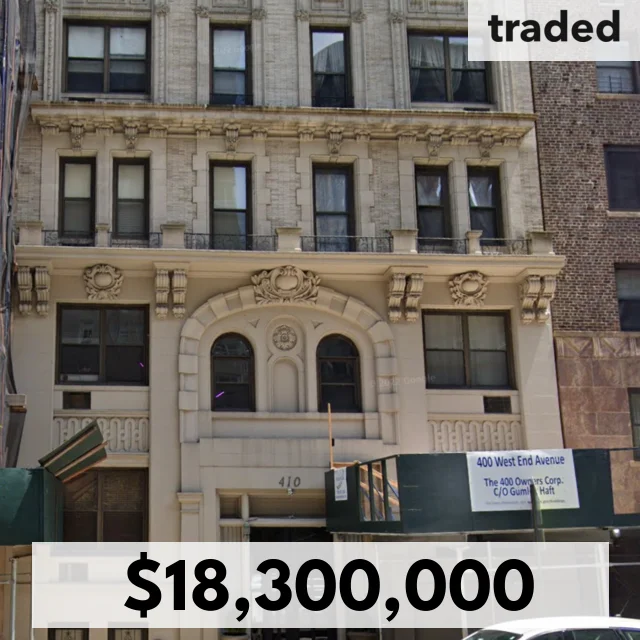 FCA Purchases 410 West End Ave New York From JLL For $18.3M