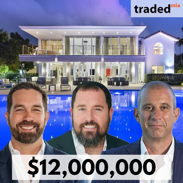 Mendel Fellig of Compass represented the buyers, while Julian Johnston of The Corcoran Group represented the sellers in the $12 million sale of a waterfront mansion in Miami Beach.