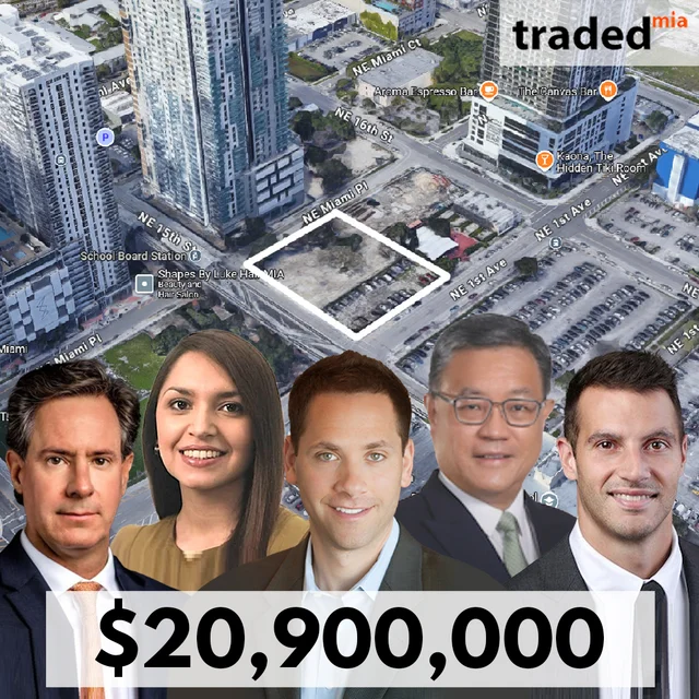 David Cohen And Liam Krahe Acquire Development Site In Miami From Dato' Sri Tan Kong Han For $20.9M