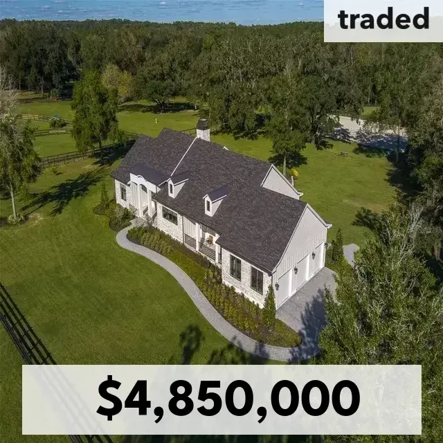 $4.85M Sale Of 10-Acre Luxury Property In Golden Ocala With Heated Pool