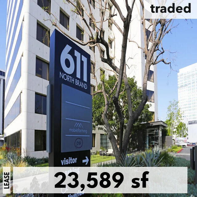 PSI Services Leases 23589 Square Feet At 611 N Brand Blvd Glendale From LNR Partners