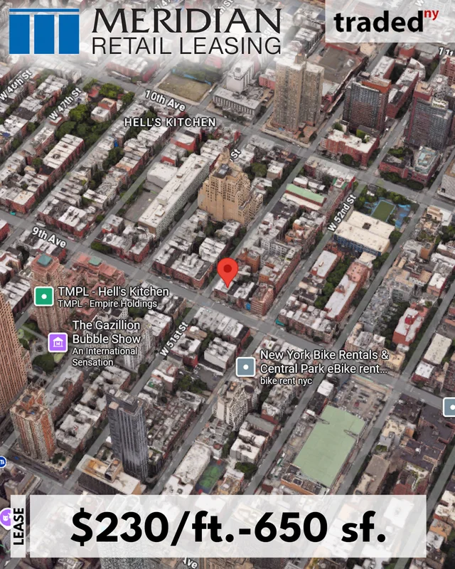 House Of NYC Barbers Signs Lease At 763 9th Avenue In Hell's Kitchen For $230/ft