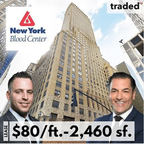 New York Blood Center Leases Retail Space At 115 East 41st Street In Murray Hill