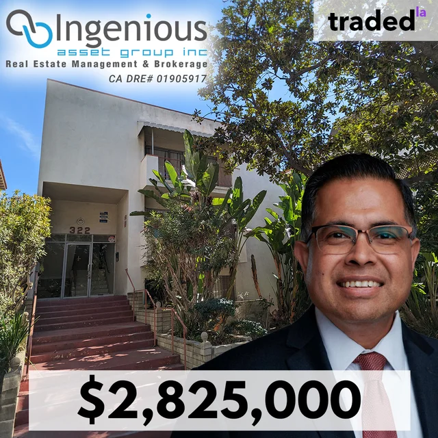 Vinny Jain Represents Mark Carson In $2.8M Multifamily Sale, Los Angeles
