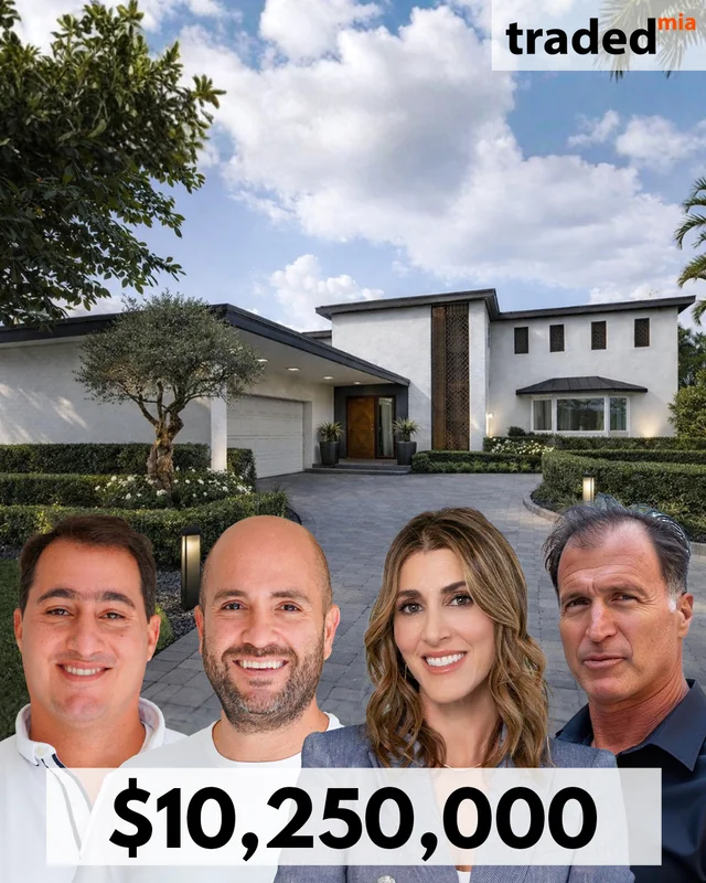 Miguel Bubis Gabriel Benhayon And Andres Hausmann Acquire Miami Single Family Home For $10.25M