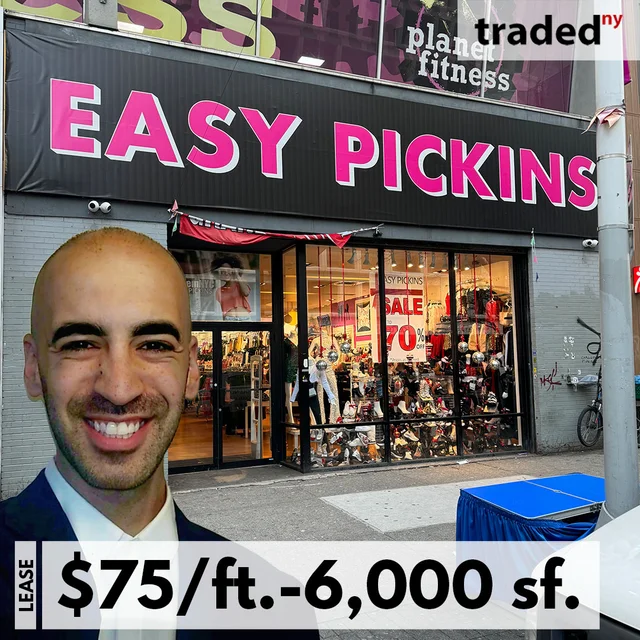 Easy Pickins Signs Temporary Lease Deal At 208 West 125th Street In South Harlem, Manhattan