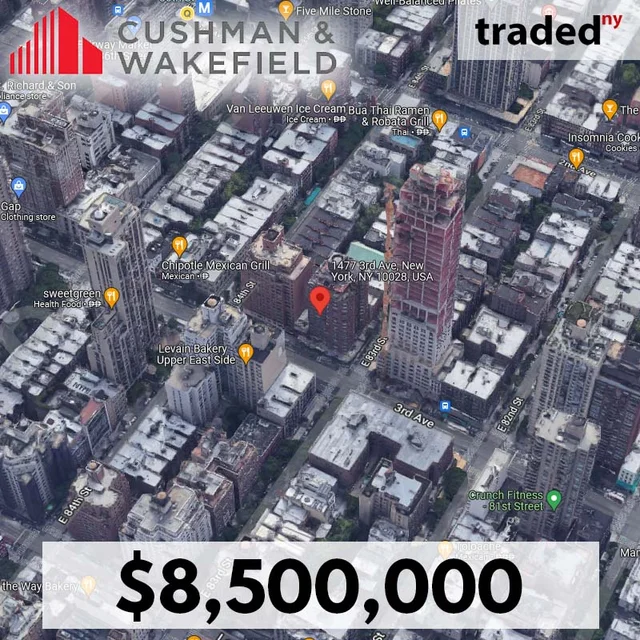 Noam Shemel Acquires Development Site At 1477 3rd Ave. On Upper East Side For $8.5M