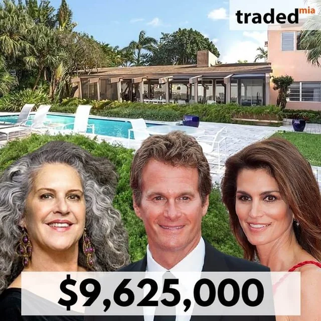 Rande Gerber & Cindy Crawford Acquire SFR In Miami Beach For $9.6M